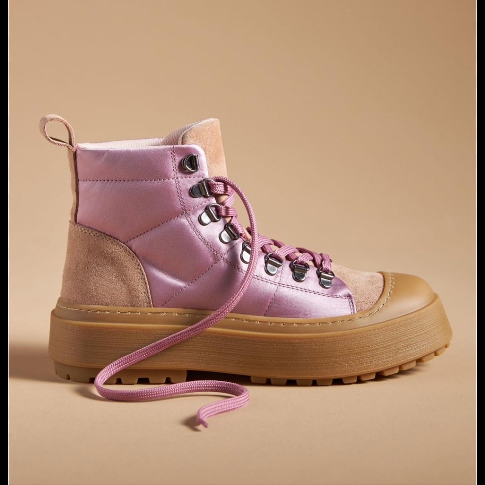Mauve Hiker Boots
